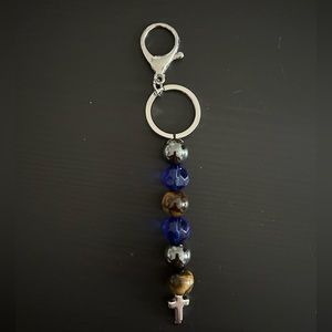 Handmade beaded keychain